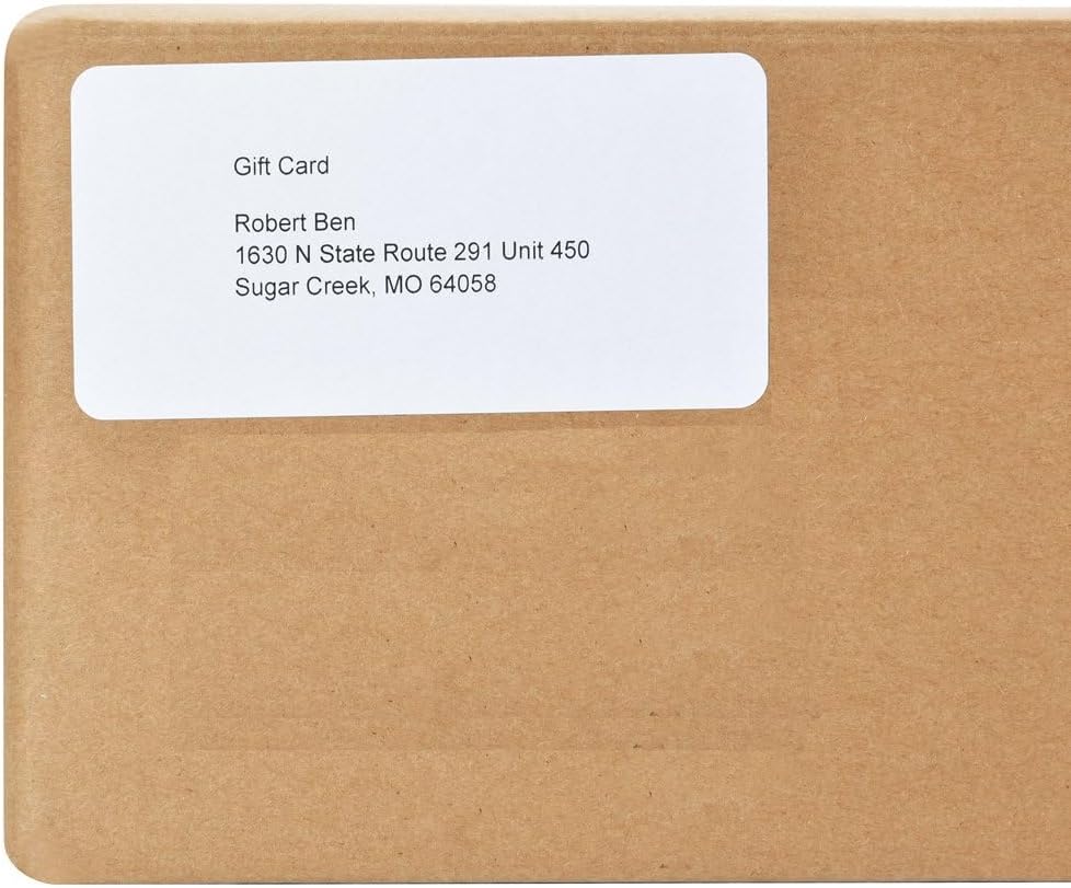 9527 Product 10 UP Sticker Labels,2x4 inches FBA Shipping Address Labels for Laser/Ink Jet Printer,Total 1000 Labels