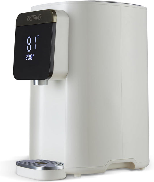 OCTAVO Water Boiler & Warmer 5 Liter, 304 Stainless Steel Water Tank, 700 Watt 6 Adjustable Water Temperature, LCD Touch Control Screen, Child Lock with Water Shortage Indicator