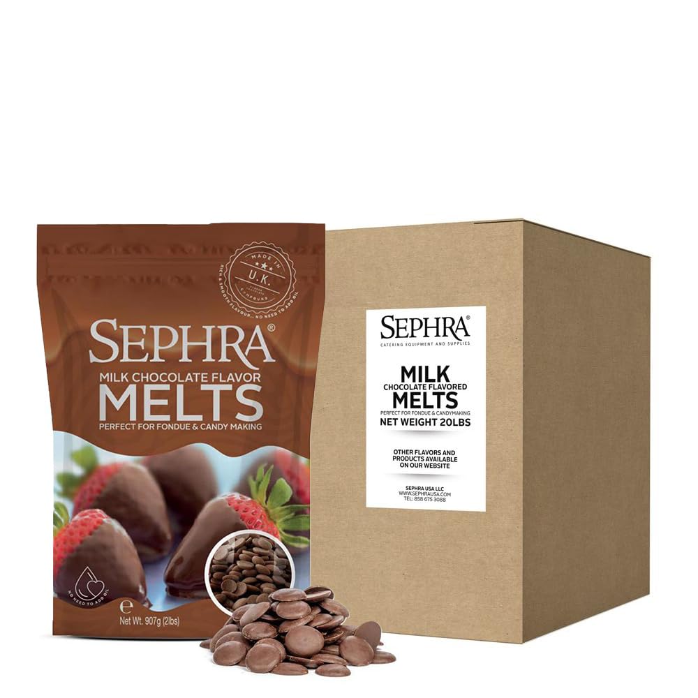 Sephra Fountain-ready Milk Chocolate Flavor Melts - 20lb Case