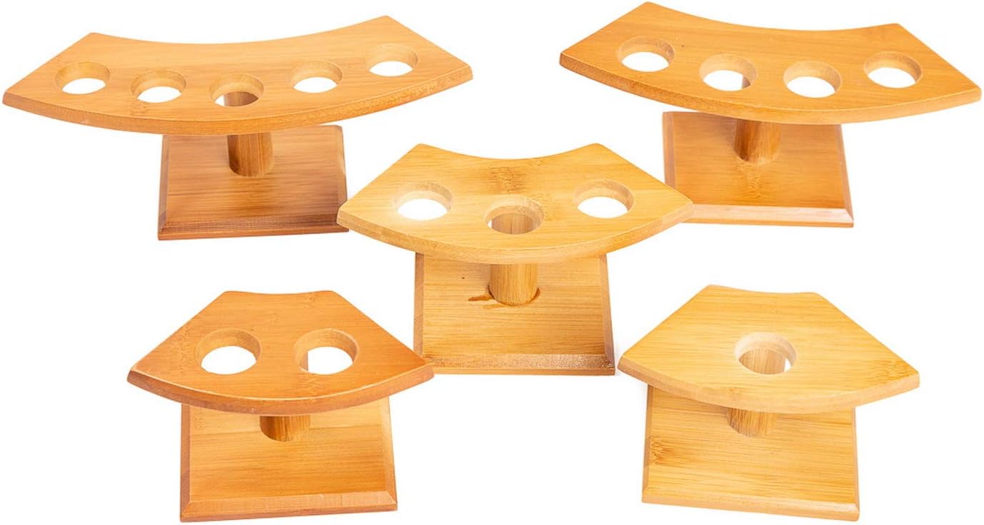 Japanese Style Temaki Sushi Roll Holder Ice Cream Cone Holder With 1-5 Compartments Holes, Kitchen Dining Decor Display Stand, Restaurant Supply Serveware (1 Hole)