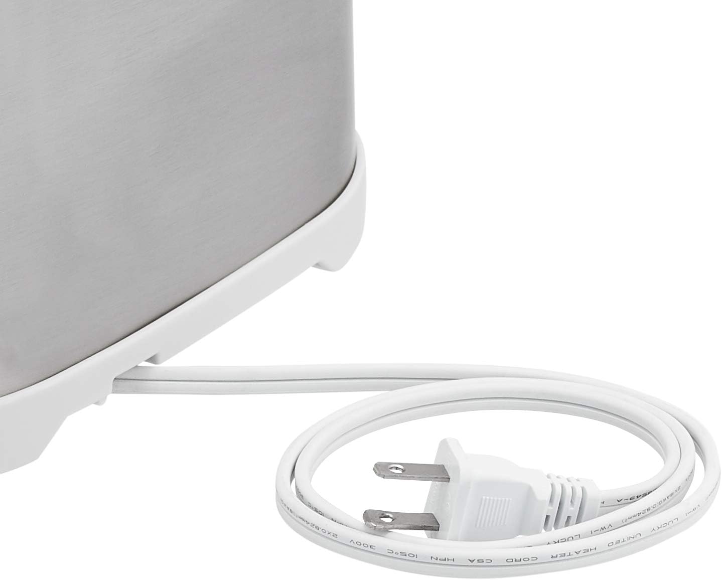 Amazon Basics 2 Slice Cool Touch Stainless Steel Toaster with 7 Browning Settings, Extra Wide Slots (for Bagels, Waffles, Specialty Breads), Removable Crumb Tray, Cancel Button, 800W, Brushed Silver