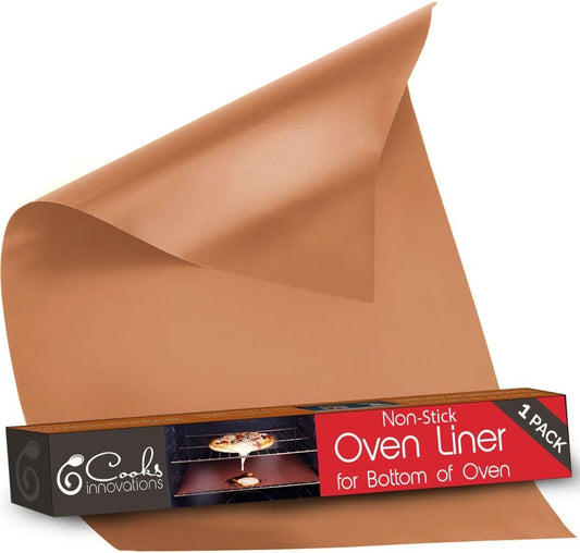 Cooks Innovations Non-Stick Oven Protector Mat - Heavy Duty Nonstick Oven Rack Liners to Protect Convection, Electric, Gas, & Microwave Ovens - BPA & PFOA Free Heat Resistant Baking Mat