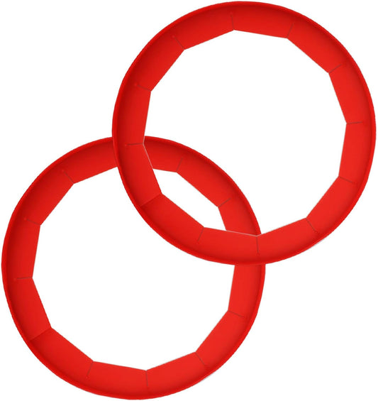 Adjustable Silicone Pie Crust Shields - Baking Protectors Cover Ring Fits 8-11.4 Inch Pies