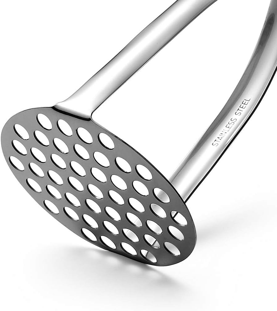 FLYINGSEA Potato Masher, Professional 18-8 Stainless Steel Potato Masher. Vegetable Masher,Cooking And Kitchen Tools.