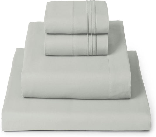 Mellanni Queen Sheets Set - 4 PC Iconic Collection Bedding - Hotel Luxury, Extra Soft, Cooling Bed Sheets - Wrinkle, Fade, Stain Resistant (Queen, Spa Mint)
