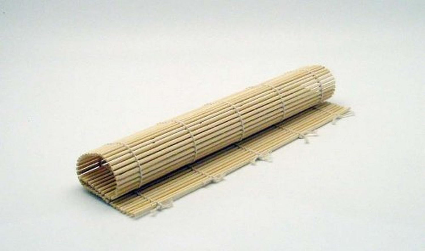 JapanBargain, Sushi Roll Bamboo Mat, 10.5" Square Natural Bamboo Sushi Rolling Mat for Making Sushi Rolls, Eco-Friendly, Reusable, Easy to Clean