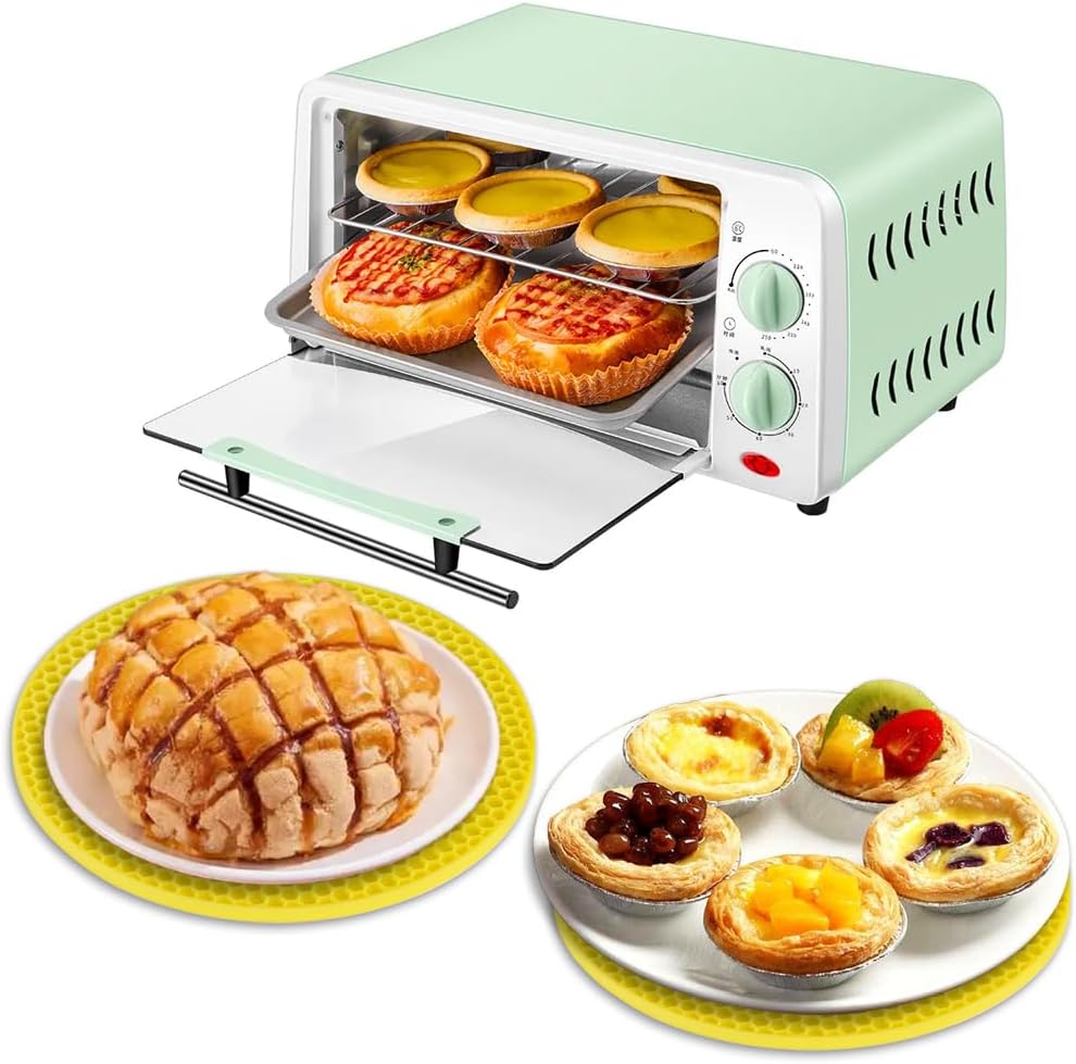 homEdge Silicone Trivets Mat, 6 Packs Multipurpose Non Slip Heat Resistant Pot Holder-Yellow