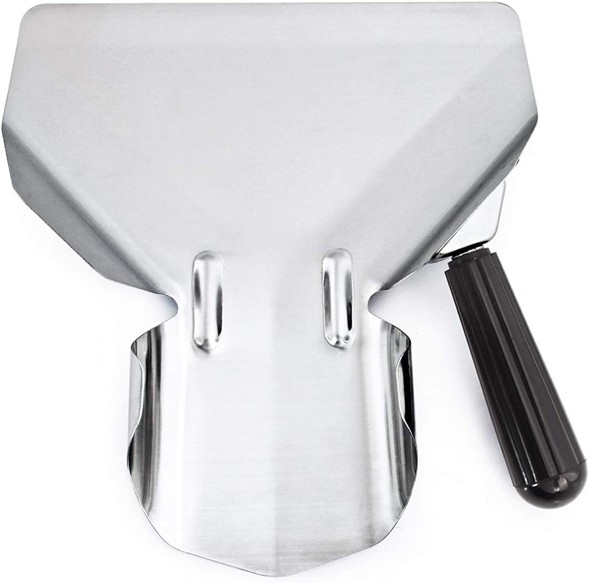 Stainless Steel French Fry Bagger Scoop Chip Popcorn Bagger Ice Candy Snacks Desserts Scooper, Right Handle