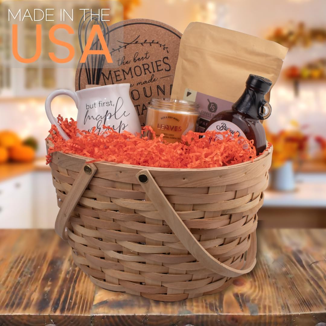 MagicWater Crinkle Cut Paper for Gift Baskets - 2LB - Orange - Perfect for Shredded Paper Filler, Basket Filler, Gift Boxes, Bridesmaid Gifts, Halloween Stuffers & More – Ideal for All Occasions