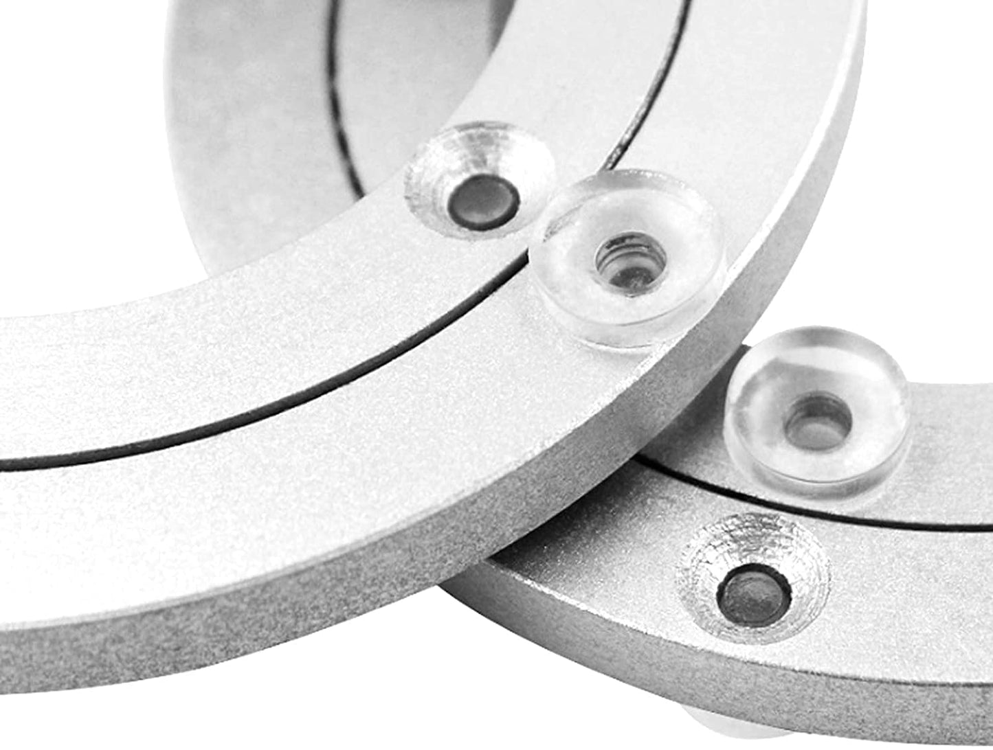 Aluminium Alloy Turntable Bearing, Heavy Duty Swivel Turntable Lazy Susan Rotating Bearing Turntable Round Dining Table Smooth Swivel Plate Hardware, 16"