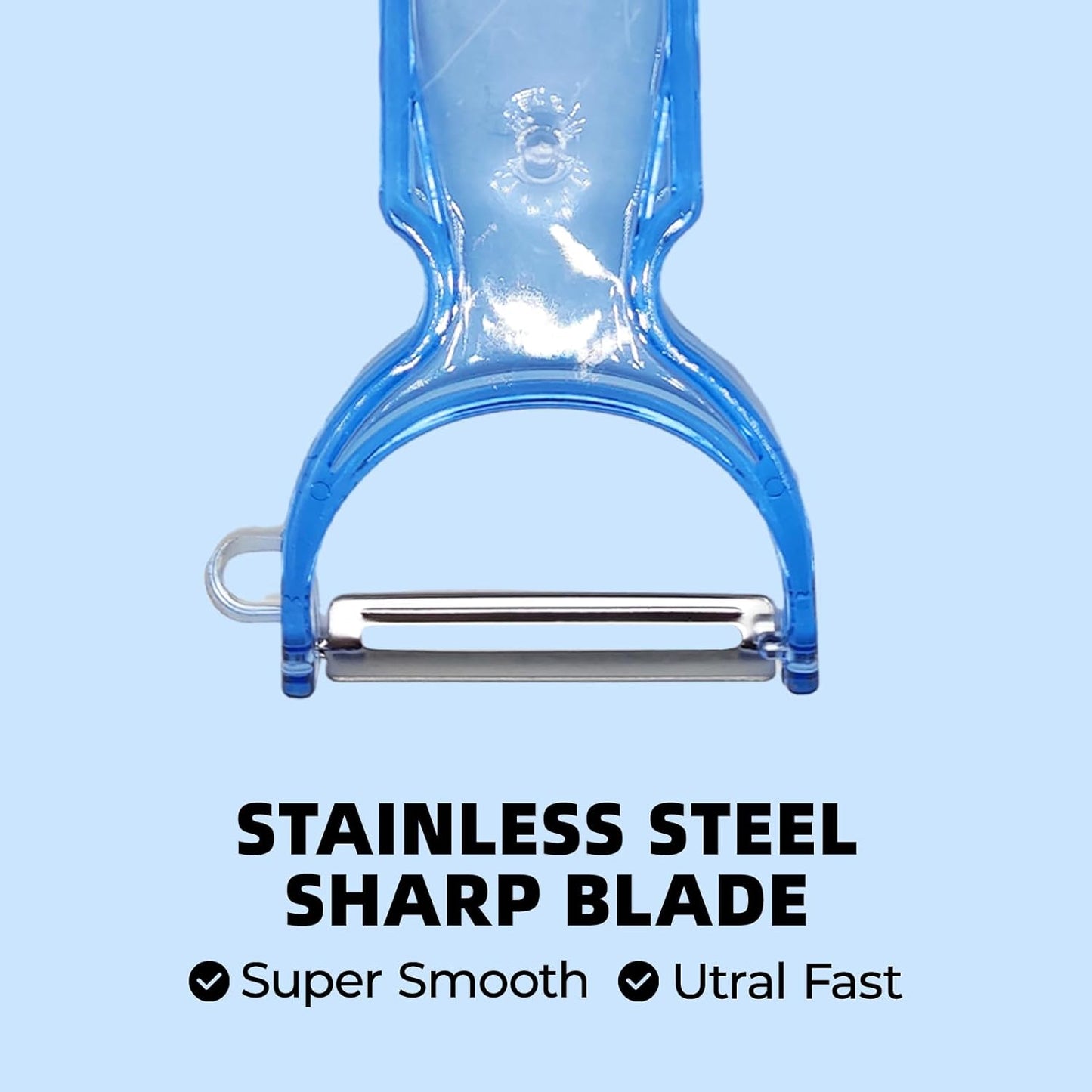 Trez Treamer 3-Pack Vegetable Peelers for Kitchen,Safe Veggie Peeler Set for Potato Apple Carrot Fruit Zucchini Cucumber Peeler Sharp Potatoes Peelers Bulk with Non-Slip Handle (3, Pink/Blue/Yellow)