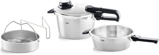 Fissler Vitavit Premium Pressure Cooker and Pressure Skillet Set, 2.6 Quart and 4.8 Quart