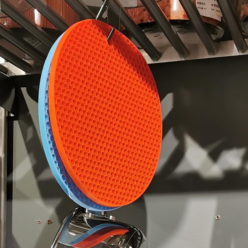 homEdge Silicone Trivets Mat, 6 Packs Multipurpose Non Slip Heat Resistant Pot Holder-Red