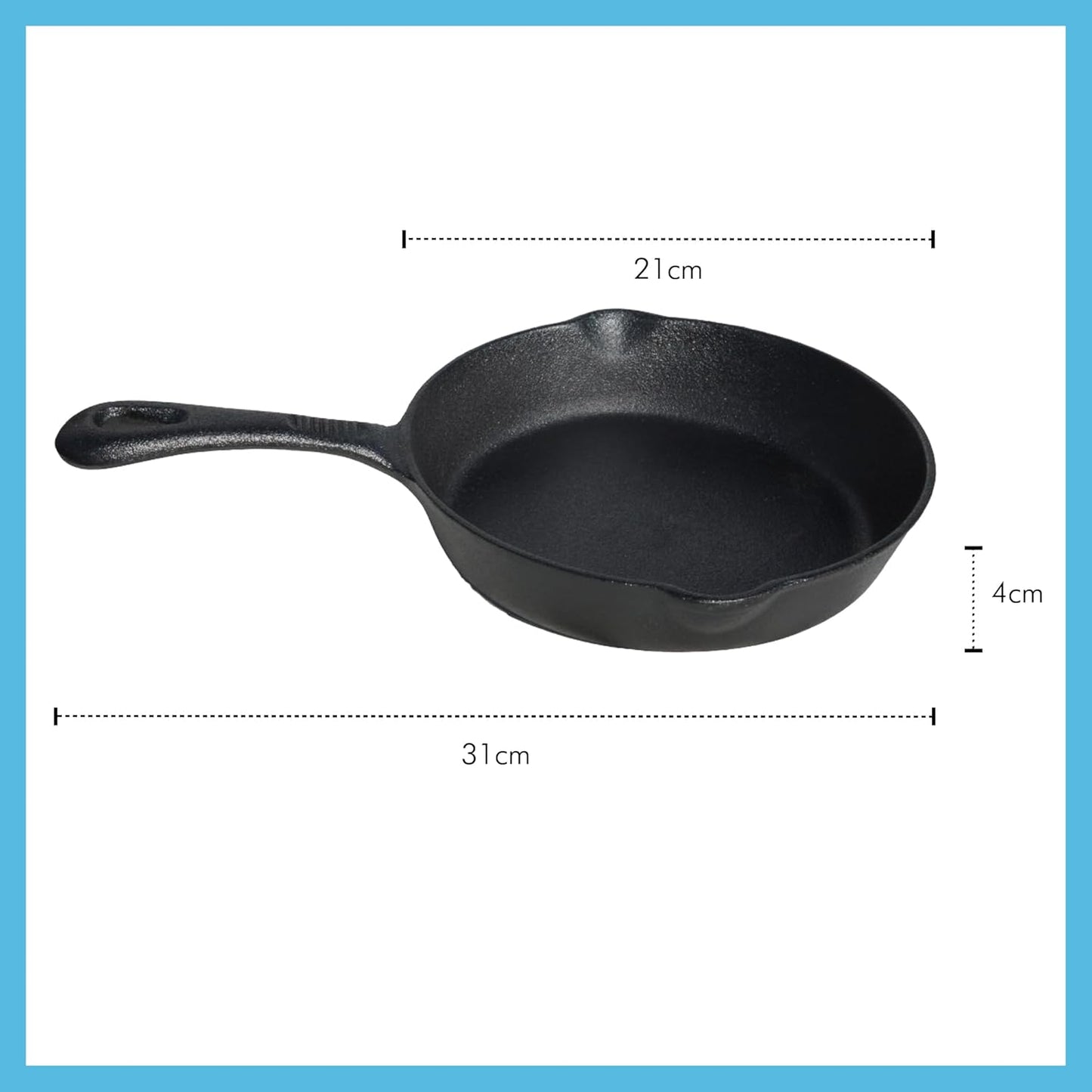 8 Inch Cast Iron oven safe tarte tatin pan/skillet