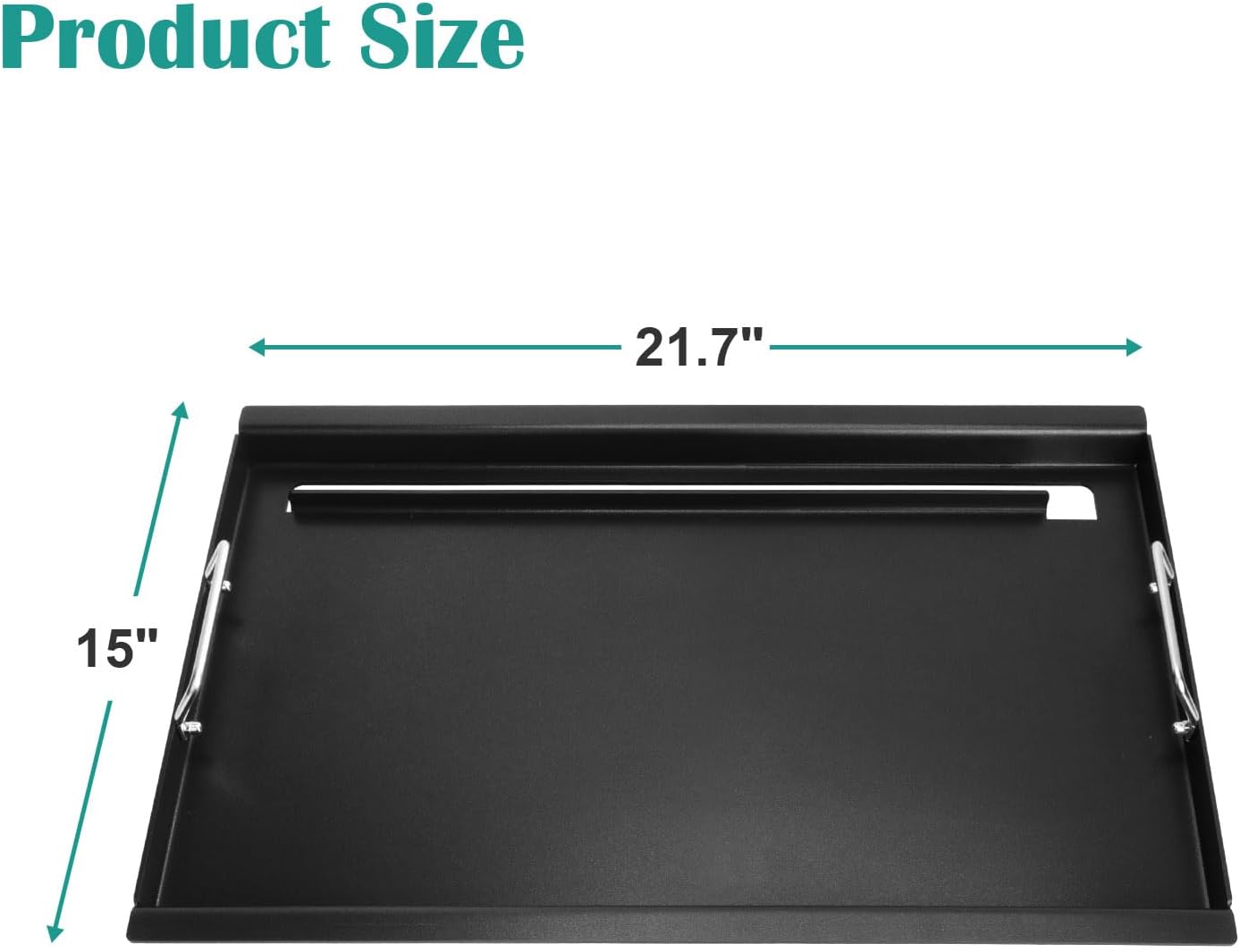 Full Size Griddle for Weber Old Spirit 200 Series, Flat Top Griddle for Spirit E/S 200 & 210 with Side Control Panel, Spirit 500, Genesis Silver A Gas Grills, Replace for 7521 7522 7523 65904 65905