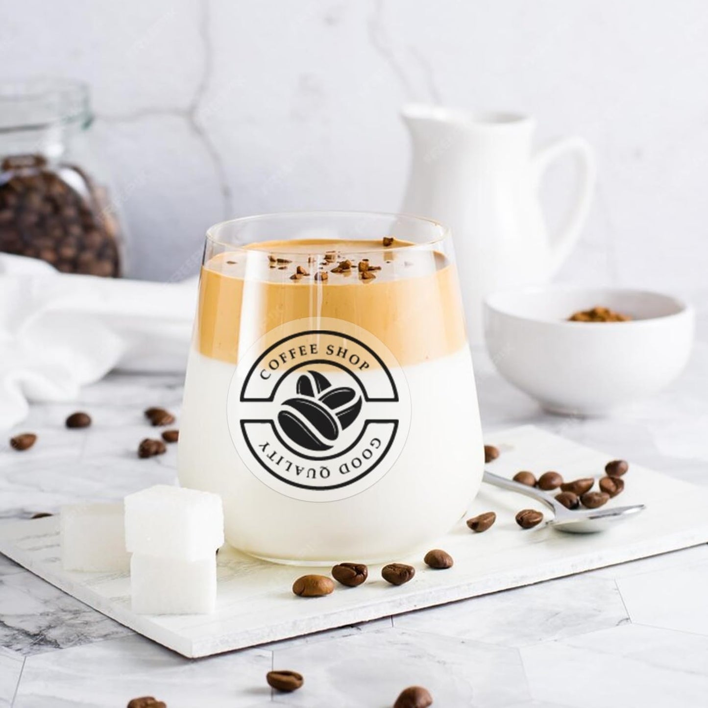 2 Inch Transparent Round Thermal Labels,Self Adhesive Circle Clear Waterproof Thermal Label,500 Labels/Roll, Multipurpose Roll Direct Sticker for DIY Logo Design