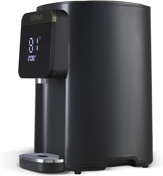OCTAVO Water Boiler & Warmer 5 Liter, 304 Stainless Steel Water Tank, 700 Watt 6 Adjustable Water Temperature, LCD Touch Control Screen, Child Lock with Water Shortage Indicator