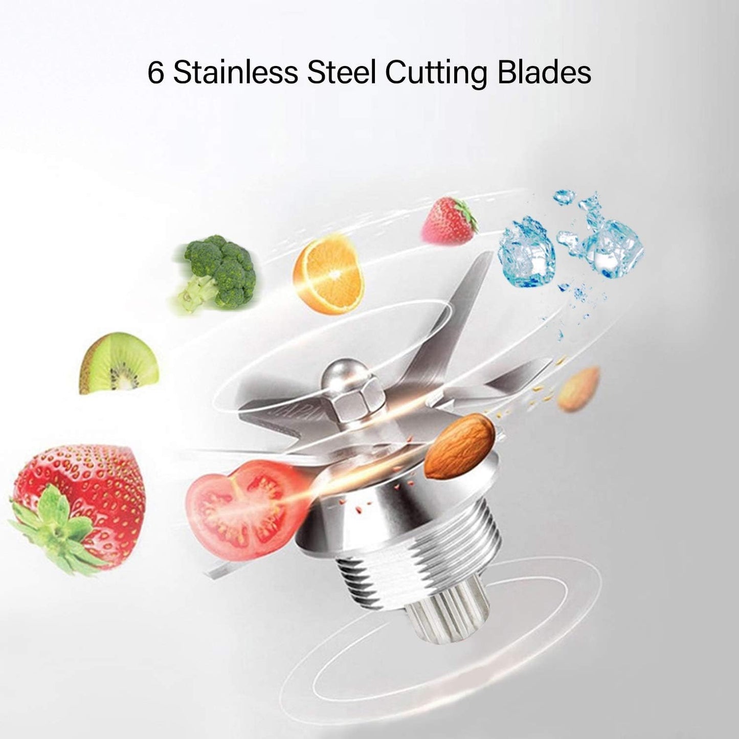 BioloMix Professional Countertop Blender - High Power 2200W Blender for Kitchen, Commercial, Smoothies, Frozen Fruits, Soup, Juice