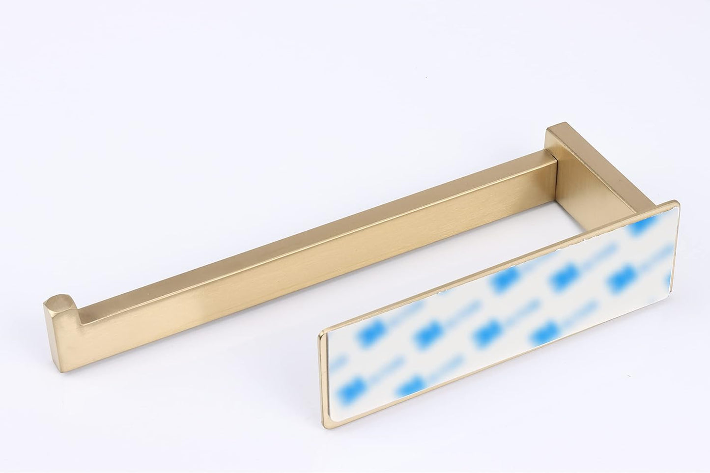 Hand Towel Holder, Strong Self Adhesive Hand Towel Ring, Thicken SUS304 Stainless Steel Hand Towel Bar/Rack, No Drilling Modern Hand Towel Hanger (Brushed Gold, 9 in)