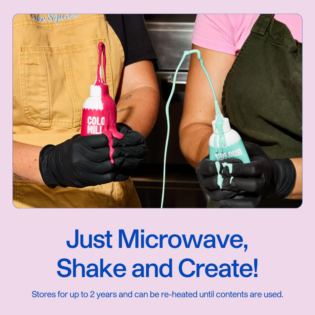 Colour Mill Chocolate Drip Easy-Melt Drizzle for Desserts, 125 Grams Green