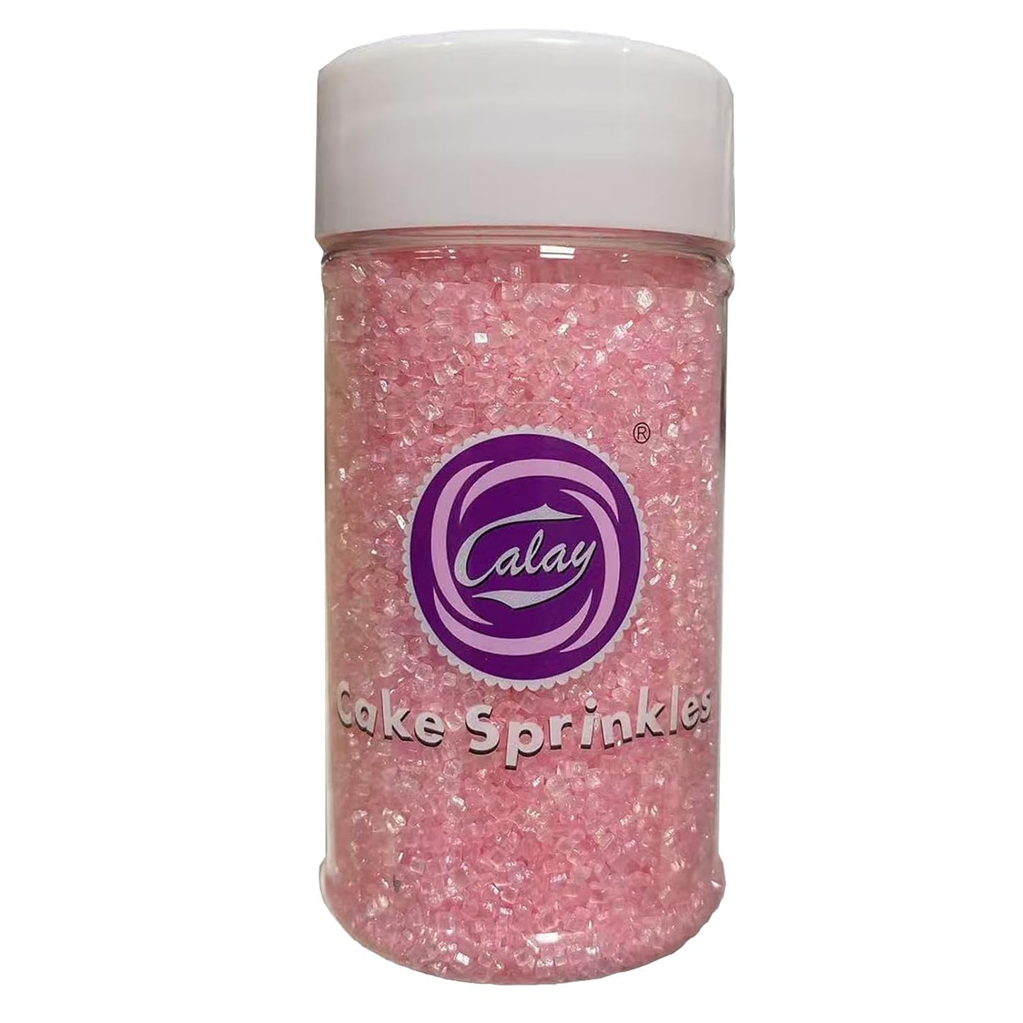 Sentovac Light Pink Sanding Sugar for Baking Edible Sparkling Sugar Sprinkles Coarse Sugar Crystals for Baking Topping Cake Cookie Cupcake Topper Ice Cream Decoration Supplies 3.2 OZ