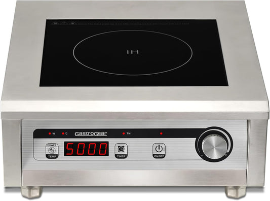 Commercial Induction Cooktop 5000W/220V Professional Commercial Range Countertop Burners Hot Plate Electric Stove for Kitchen Restaurant Hotel School