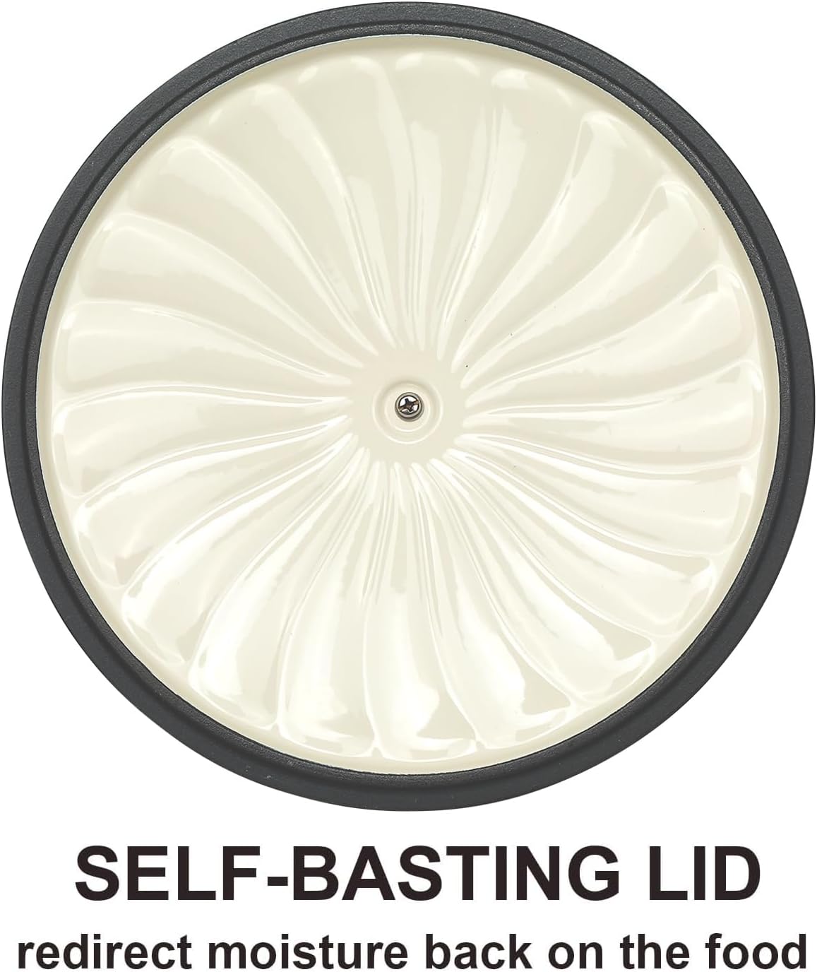 Enameled Cast Iron Braiser, 3.8 Quart Enamel Dutch Oven with Handles, Cast Iron Braiser Pan with Lid,Enameled Cookware (Brown)