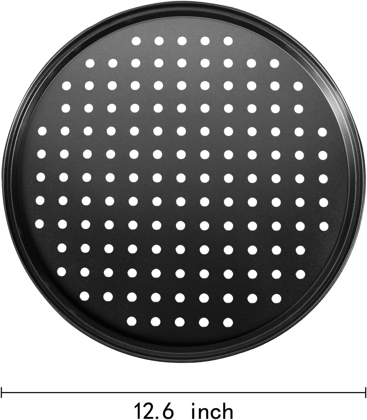 2Pcs Pizza Pans for Oven, Round Pizza Pan with Holes, 12 inch Pizza Tray for Oven, Baking Steel Pizza Oven Accessories, Nonstick Pizza Plates Bakeware Sets For Home Restaurant Kitchen