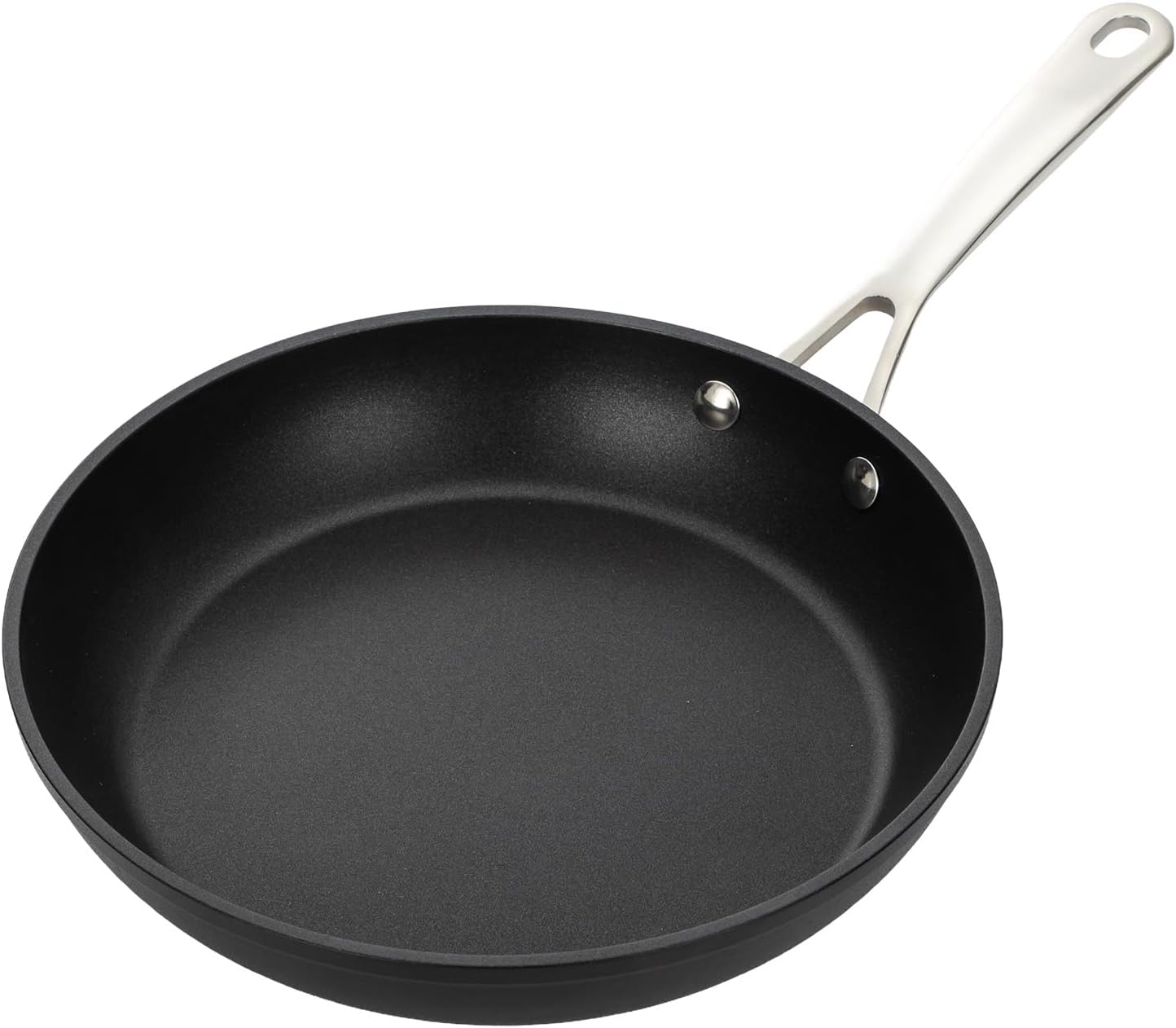 UCC LIFE 9.5" Nonstick Frying Pan, Non Stick Fry Pans Skillets, Egg Omelet Pan, Stainless Steel Handle, Oven Safe Compatible with All Stove-tops (Black)