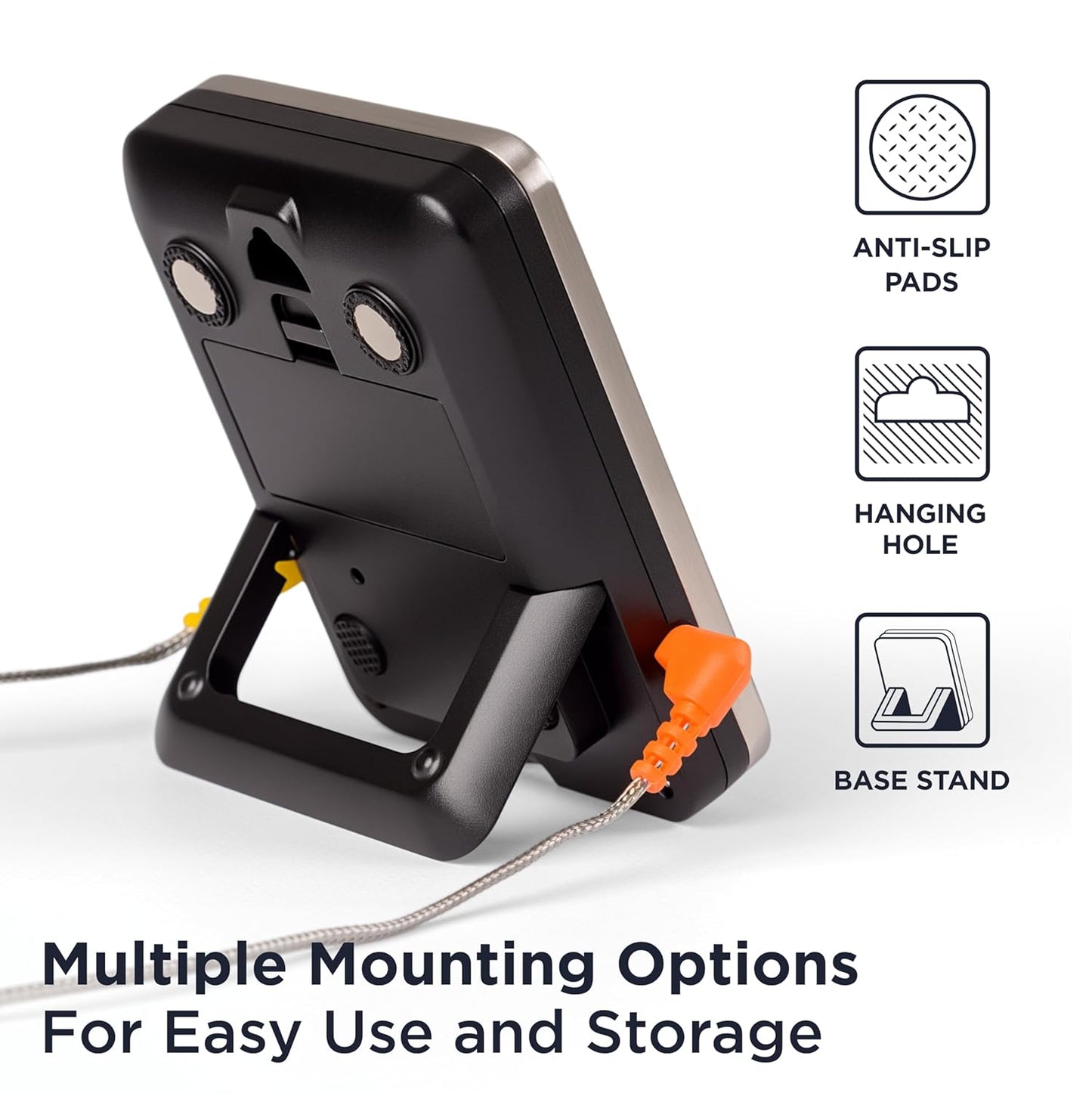 Deiss PRO Bluetooth Meat Thermometer Wireless – Digital Cooking Thermometer with 2 Probes, Oven Thermometer for Smoker Grill BBQ, Wireless Meat Thermometer for Grilling, Kitchen Food