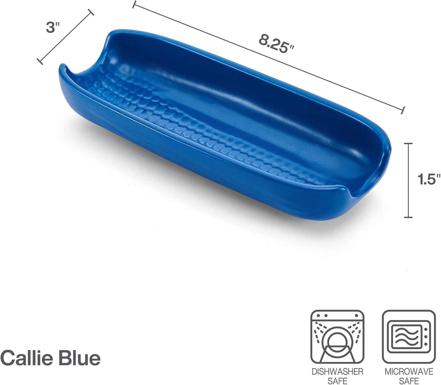 Pfaltzgraff Callie Stoneware Corn Dishes, Set Of 4, Blue