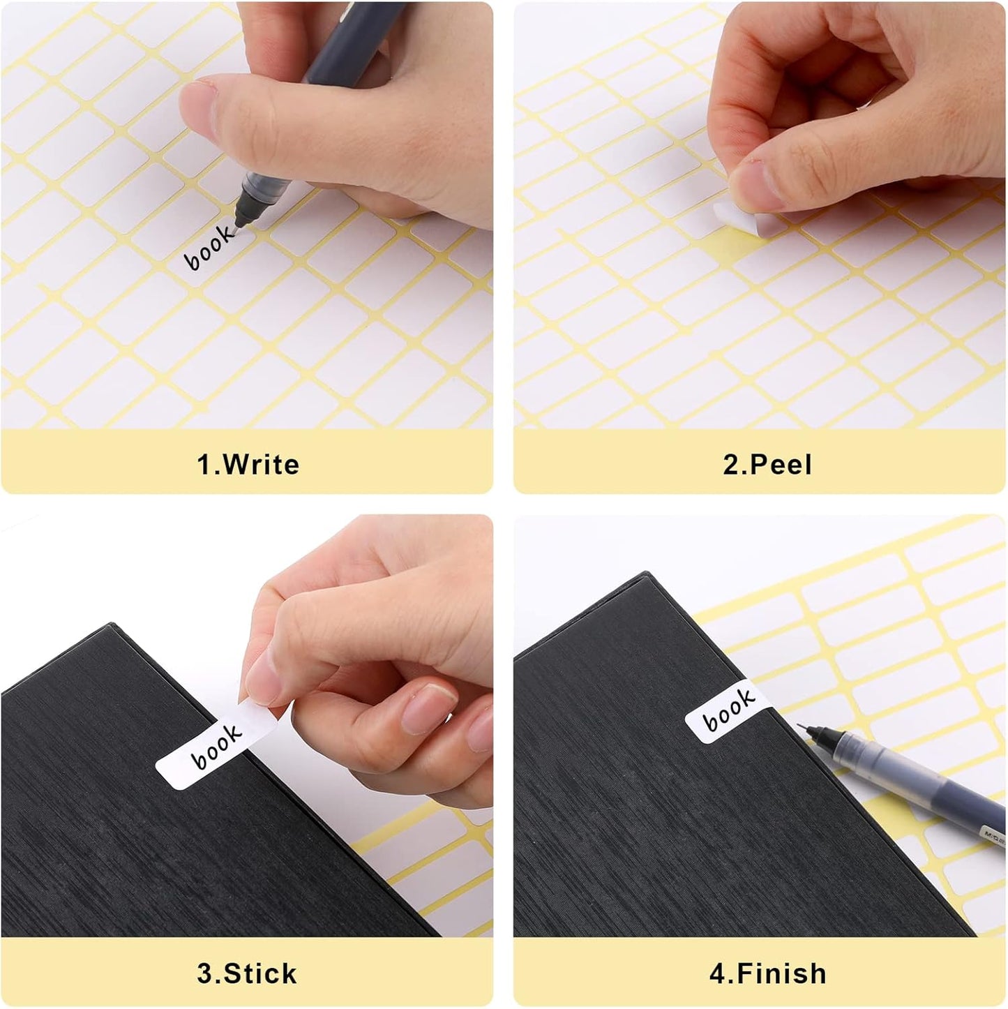 1680 Pcs Matte White Labels Blank Stickers Small Sticky Labels Removable Price Tags Labels Stickers for Jars Boxes Envelopes File Folders School Office Home (10 X 20 mm)