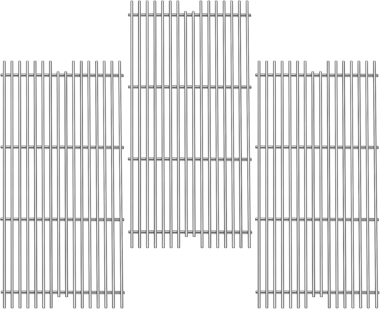 BBQ Grill Grates Parts for 54911 Viking Grill VGBQ 30 in T Series,VGBQ 41 in T Series,VGBQ 53 in T Series, VGBQ300T,VGBQ0302T,VGBQ3002RT,VGBQ4103RT,Stainless Steel Grid Accessories Replacement