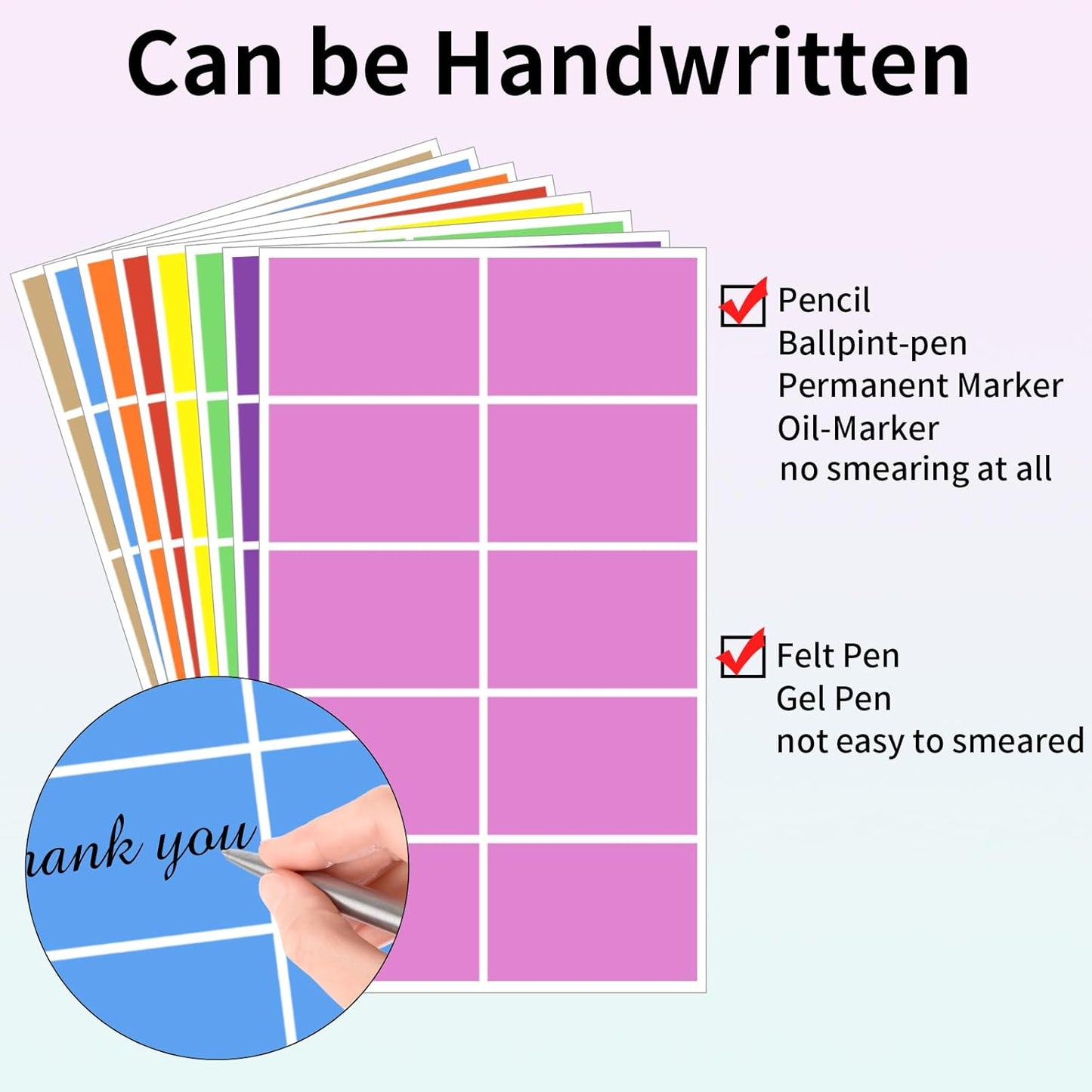 STARLIBOO Colored Labels Stickers, 3 x 2 Inch Rectangular Moving Labels for Boxes, 8 Colors Large Moving Stickers- 320 Pack