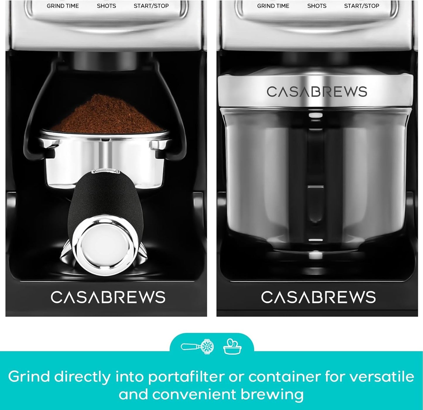 CASABREWS Tornado Electric Conical Burr Coffee Grinder, 77 Precision Grind Settings for Espresso to French Press, Special for Barista and Coffee Lovers