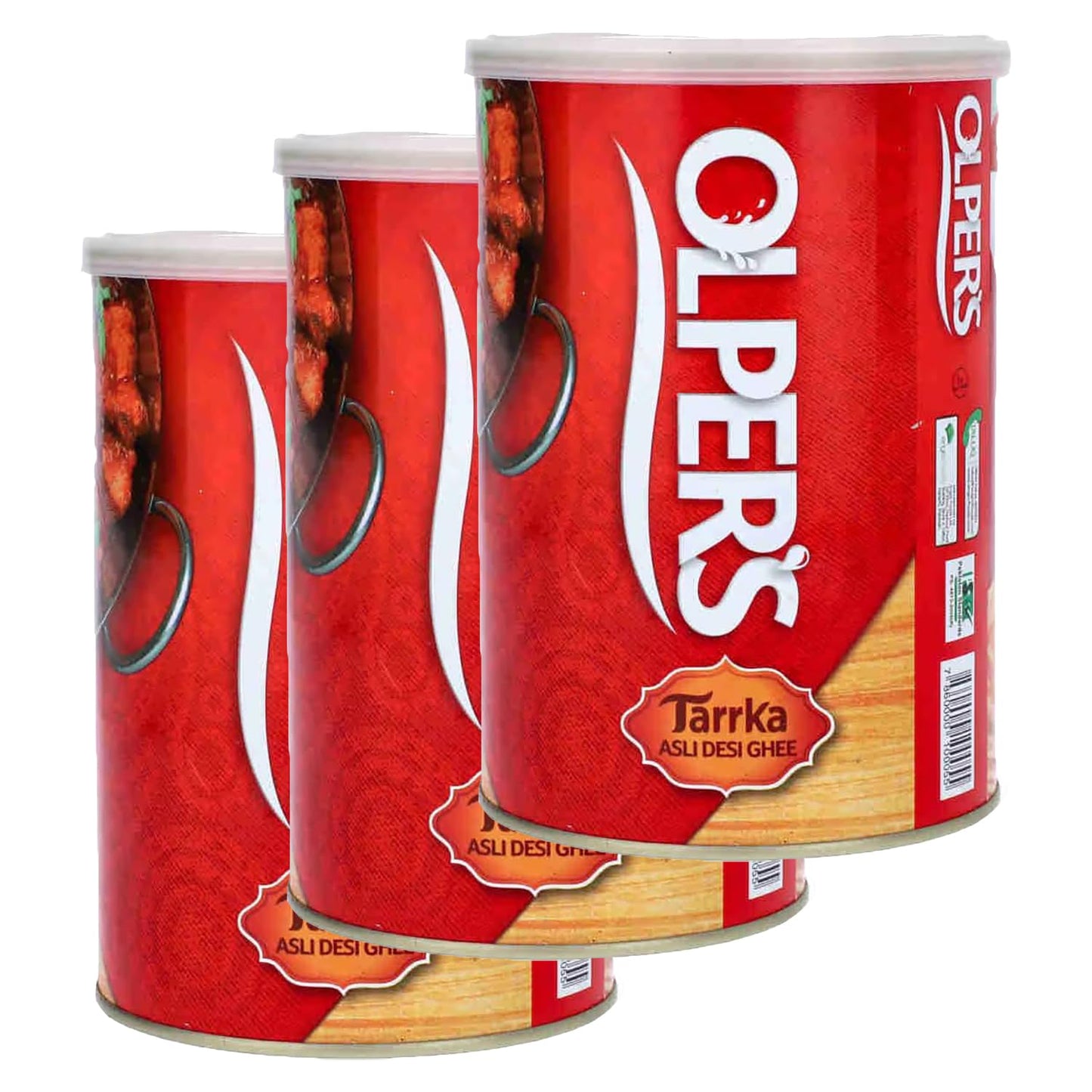 Olper's Tarrka Asli Desi Ghee 1 kg (35.27 Oz) | Pack of 3 | Authentic Clarified Butter | Ideal for Sautéing, Roasting, Baking and Curries