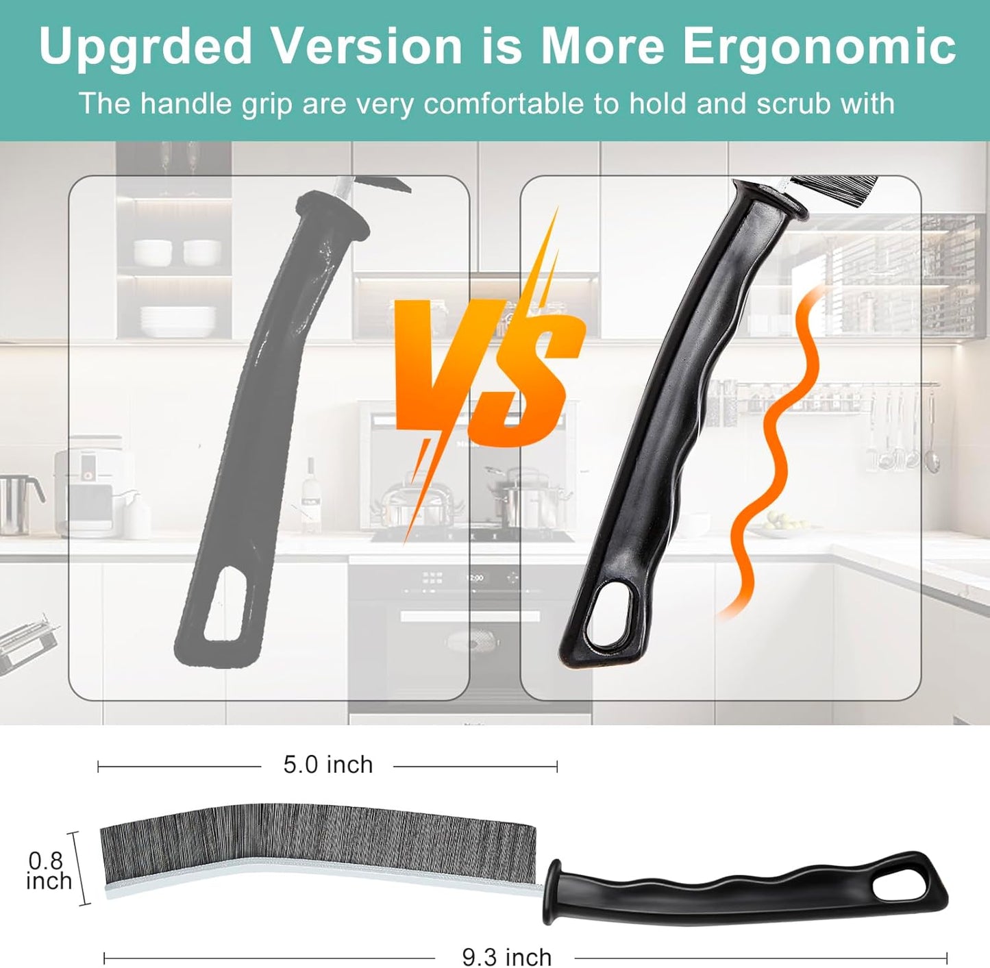 Crevice Cleaning Brush, Multifunctional Hard-Bristled Gap Scrub Brush, 2025 New Multifunctional Gap Cleaning Brush Tool, Dead Corners Brushes for Bathroom Kitchen Tiles Window Door Slots, 3pcs