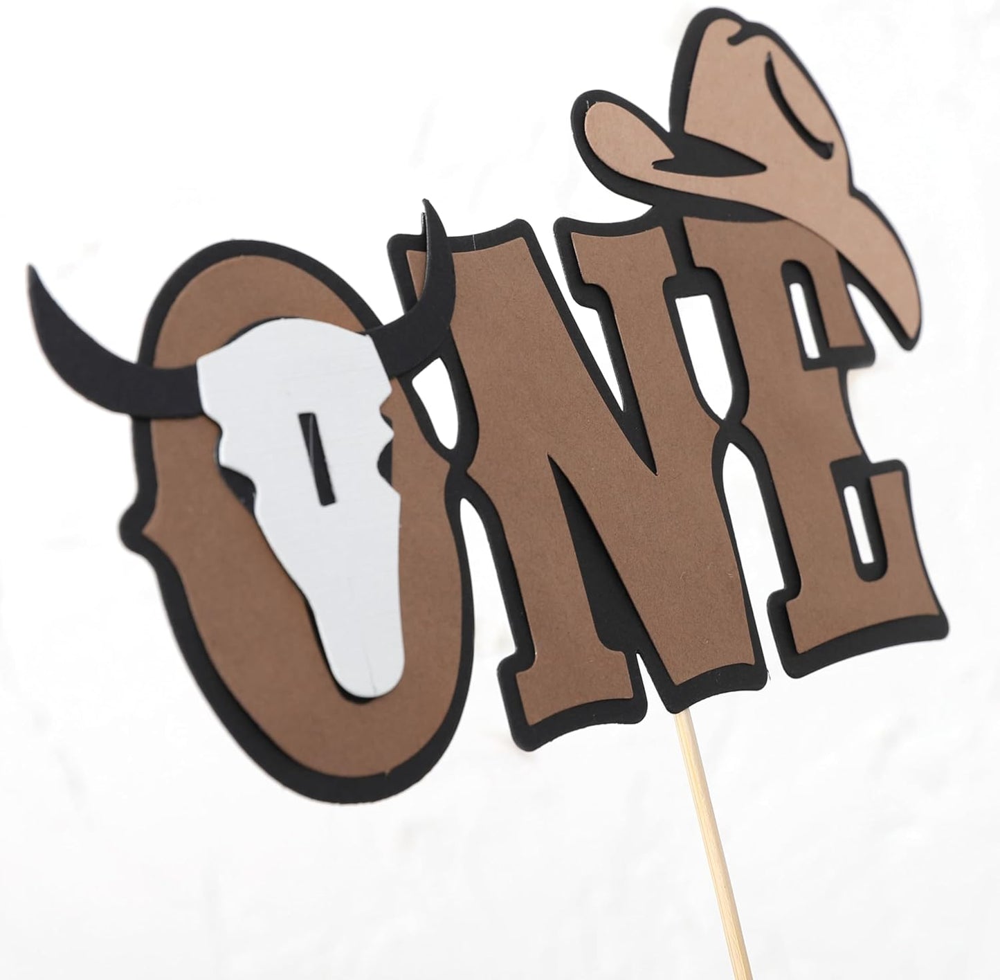 My First Rodeo Cake Topper - Cowboy One Birthday Party Decorations,Western 1st Cake Decoration,Cowboy One Cake Topper,My First Rodeo Photo Prop Cake Smash