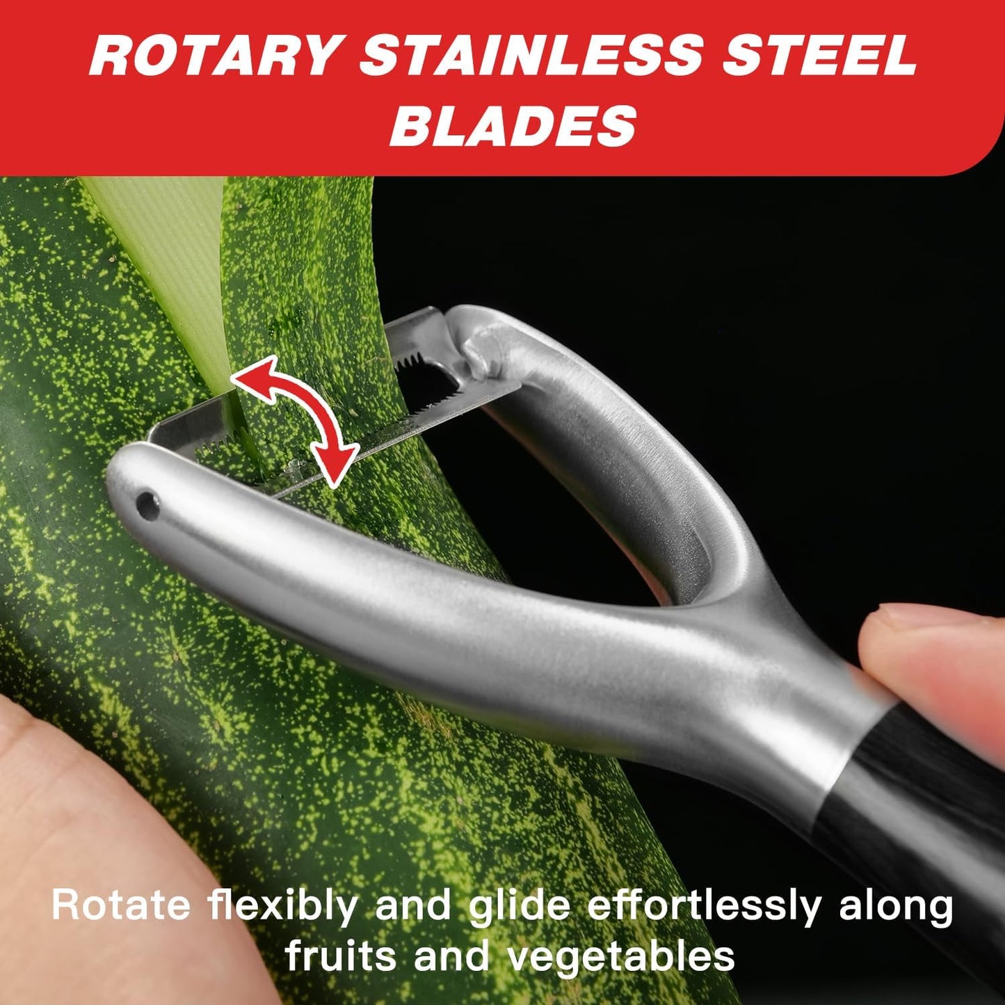 304 Stainless Steel Multi-Function Kitchen Peeler - With Solid Wood Handle, Sharp Durable Blade, Effortlessly Peels Vegetables and Fruits, Essential Kitchen Tool（ Type Y ）