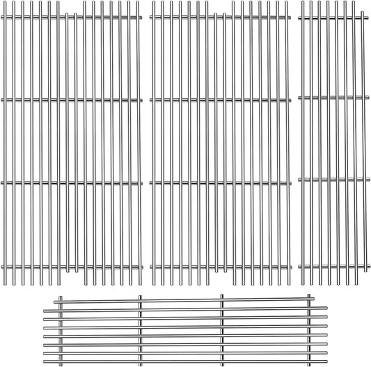 2 Pack 54911 Cooking Grid with 2 Pack 54921 Grill Grates Replacement for Viking VGBQ 30 Inch T Series VGBG 41 Inch T Series VGBQ 53 Inch T Series