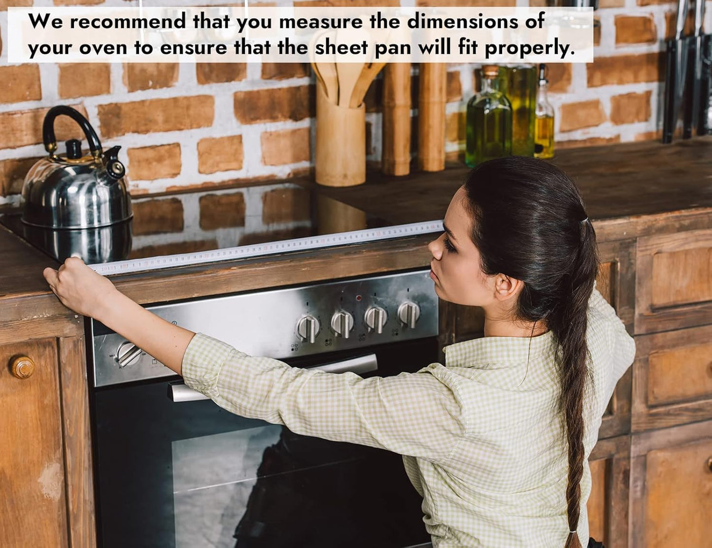 CURTA 6 Pack Aluminum Sheet Pan, NSF Listed Full Size 26 x 18 inch Commercial Bakery Cake Bun Pan, Baking Tray