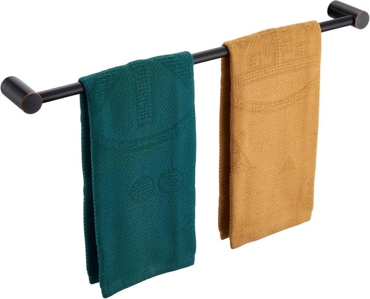 KOKOSIRI Bath Towel Bar 20-Inch Hand Towel Holder Single Rail for Lavatory and Bathroom Wall Mounted Oil Rubbed Bronze Stainless Steel, B4007ORB-L20