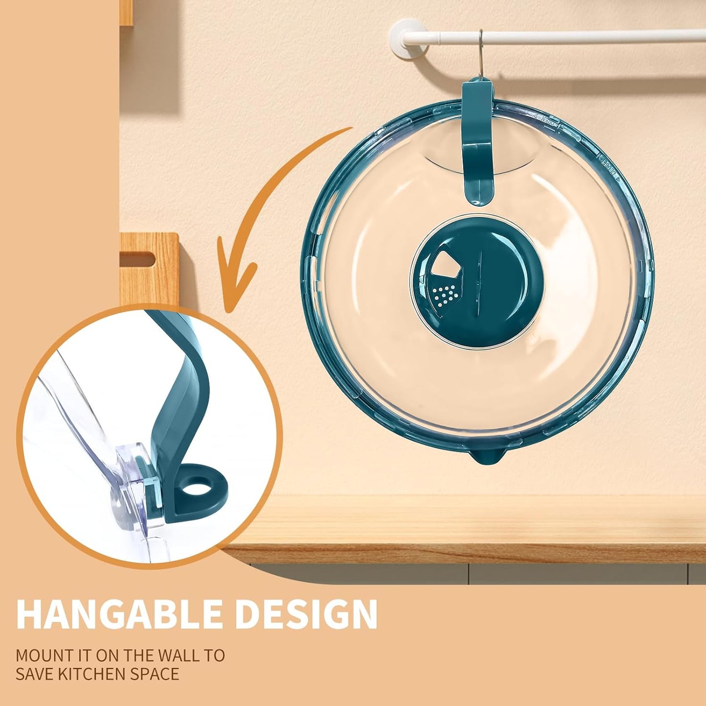 Microwave Cover with Water Steamer, Microwave Splatter Cover, 10 Inch Plate Covers with Integrated Handle Splatter Guard, Kitchen Gadgets & Accessories, House Essentials for Gift