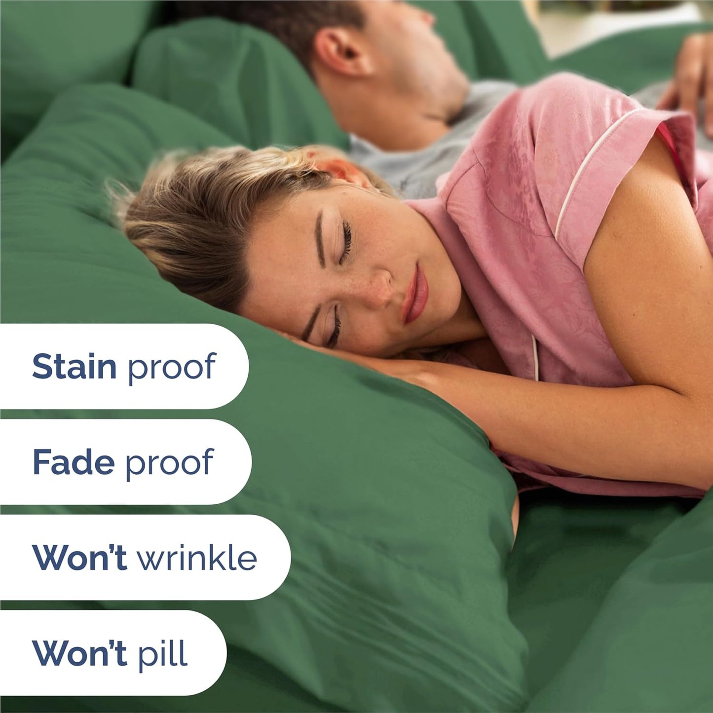 King Size 4 Piece Sheet Set - Comfy Breathable & Cooling Bed Sheets Set - Hotel Luxury Bedding for Women, Men, Kids & Teens - Deep Pockets, Easy-Fit, Soft and Wrinkle Free - Oeko-Tex - Emerald Green