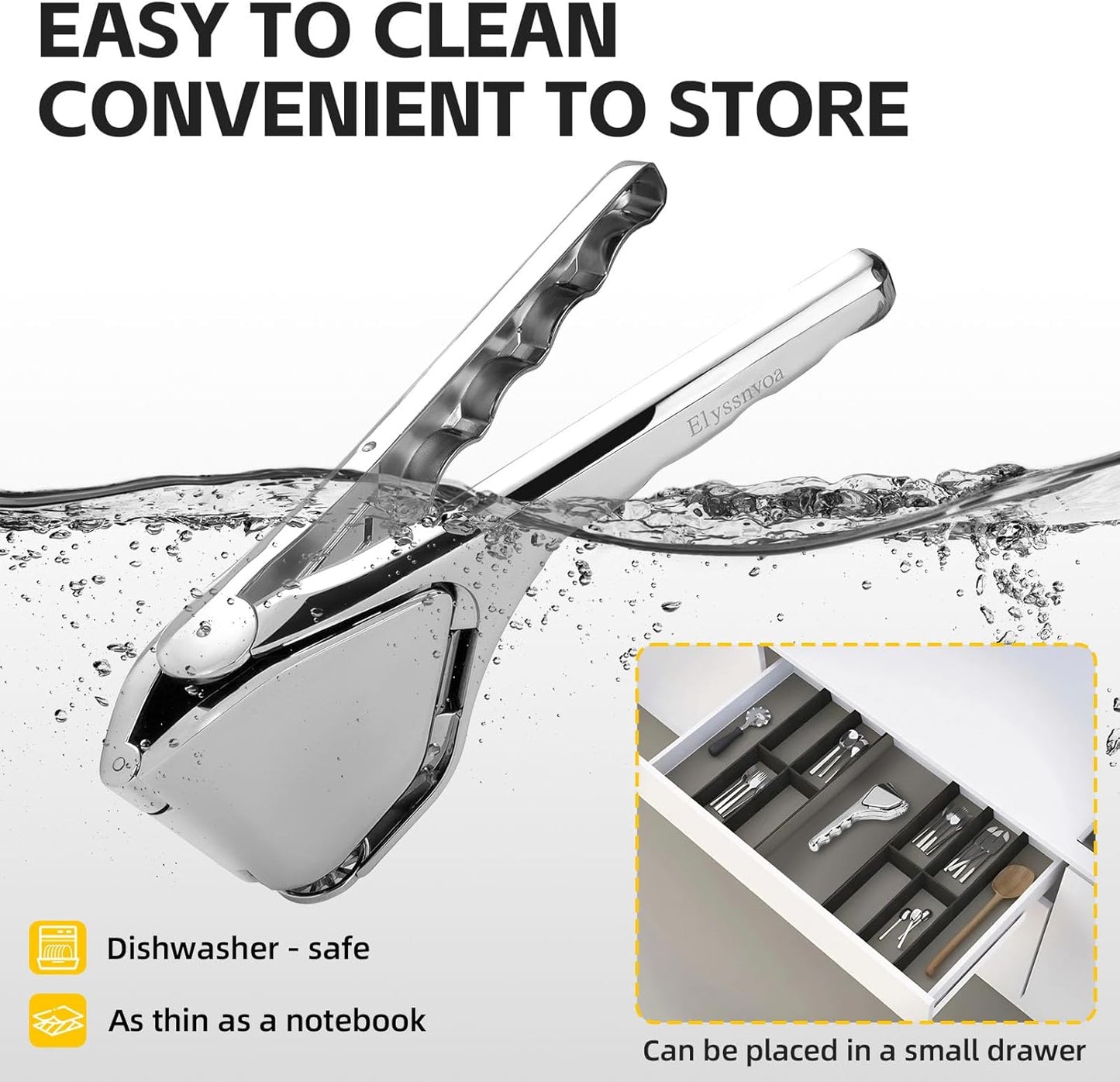 Lemon Squeezer Stainless Steel, Heavy - duty Lime Squeezer, Manual Citrus Squeezer, Manual Juicer That Easily Squeezes Out All the Juice