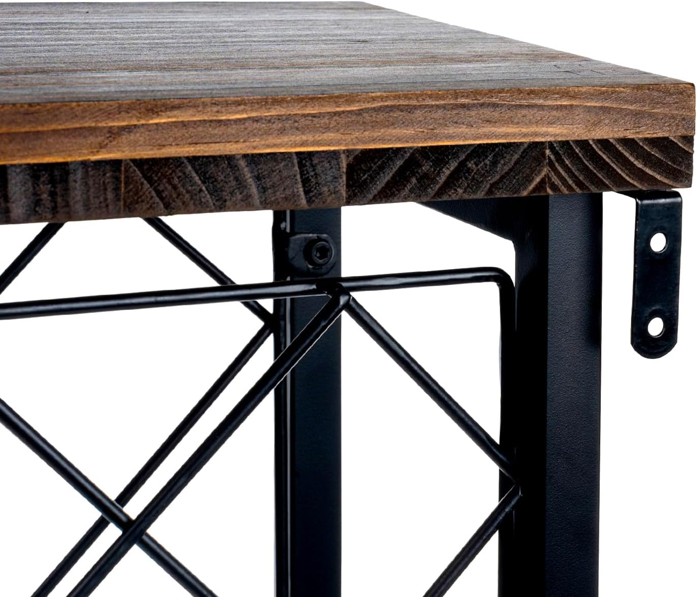 MyGift Wine Rack Freestanding Floor Stand, 9 Tier Wine Bottle Shelf - Holds up to 54 Bottles (with Wood)