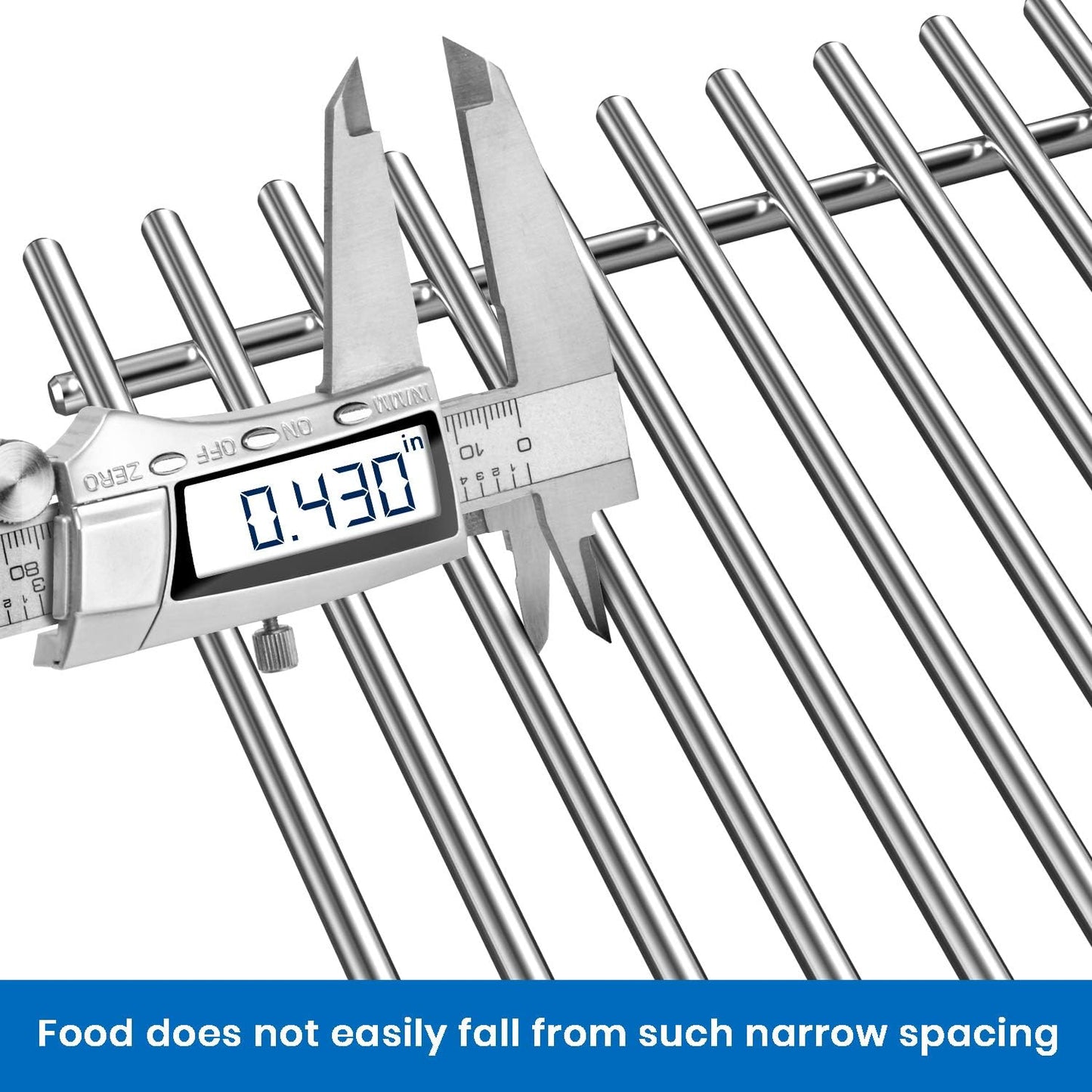 Stanbroil Stainless Steel Cooking Grate for Weber Genesis II and Genesis II LX 300 Series Gas Grills - Grill Grid Grate for Weber Genesis 2022 - Replacement Parts for Weber 66095 - Set of 2