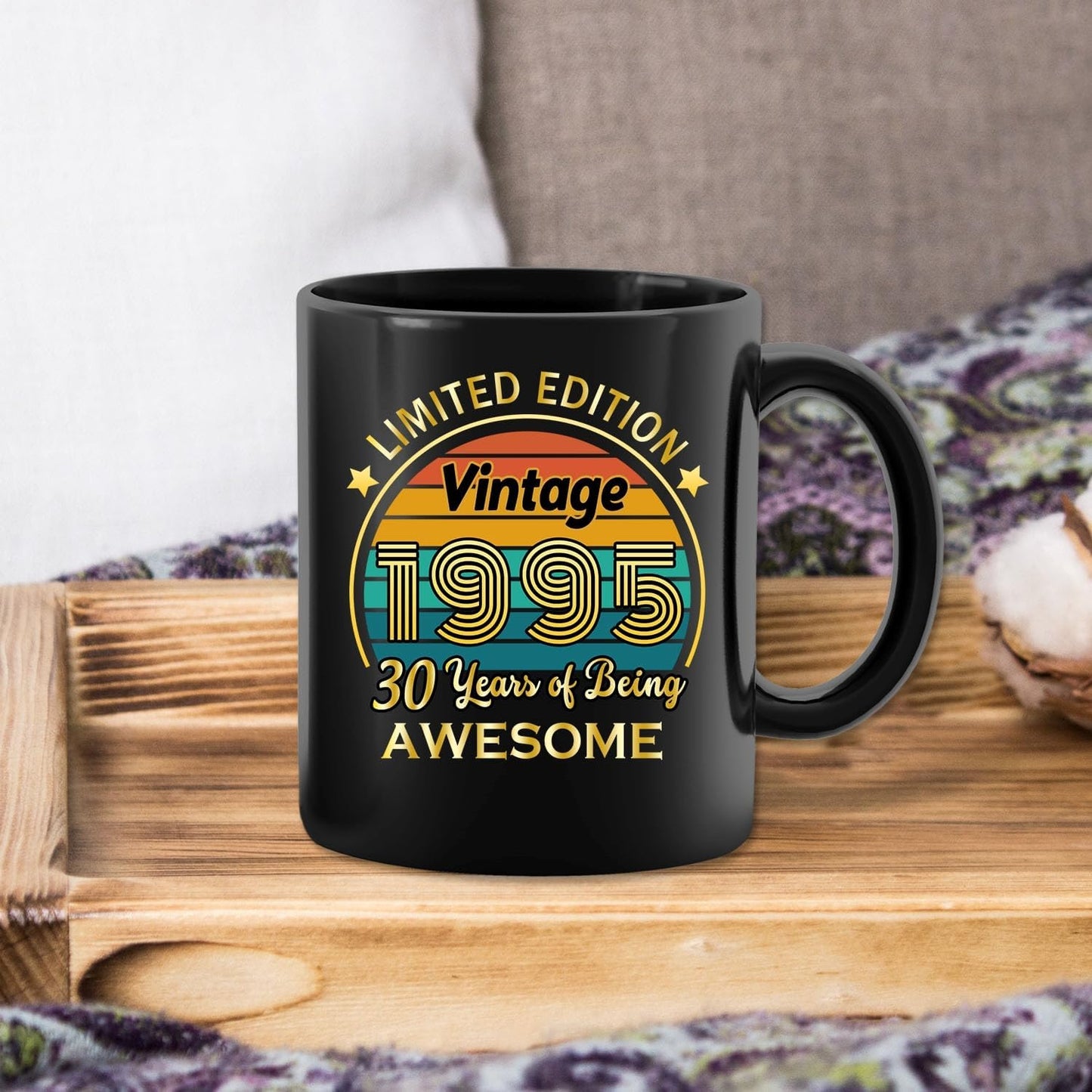 QUPT 30th Birthday Gifts for Women Men, 30th Birthday Gifts for Him, 1995 Birthday Gifts for Women Men, 30 Years Old Gifts, 1995 Birthday Gifts for Her Him, 30th Birthday Presents Coffee Mug