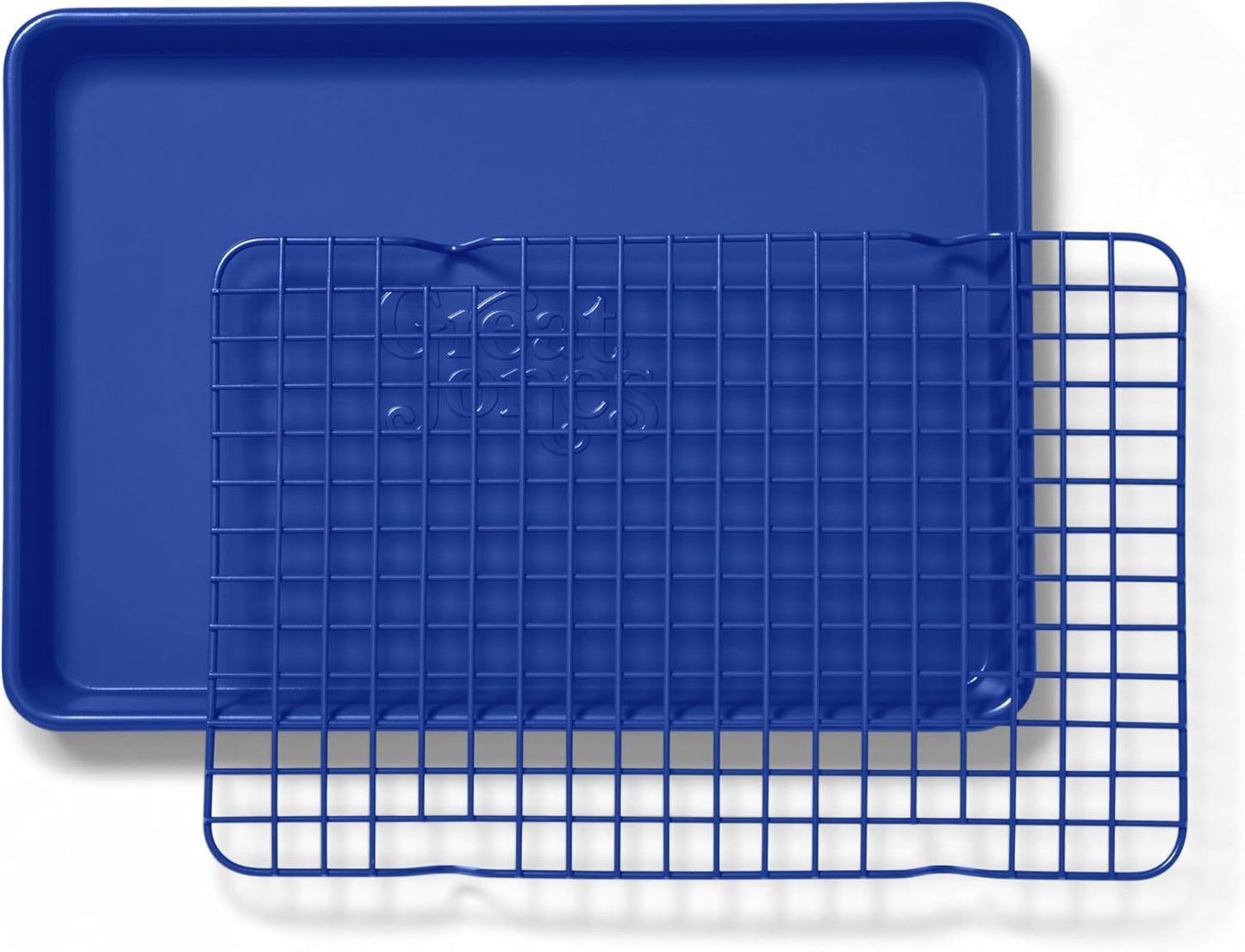 Great Jones Little Chill Wire Cooling Rack (Blueberry) | Nonstick Baking Rack, Heavy-Duty Aluminized Steel | Fits Quarter-Sheet Pans for Cooking and Baking | Oven-Safe 450°F, Dishwasher-Friendly