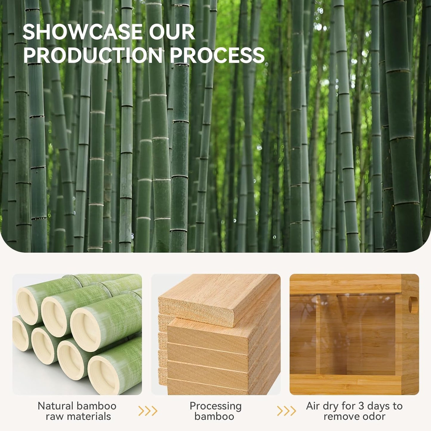 Yofidra Bamboo Utensil Holder & Silverware Organizer: Extra Large Cooking Holder with Absorbing Drying Stone and 6 Compartments Kitchen Countertop Storage Farmhouse Decor Accessories 11.8"X4.7"X5.9"